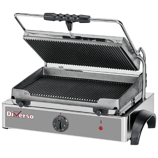 Elektro Kontaktgrill MEDIUM, gerillte Platte