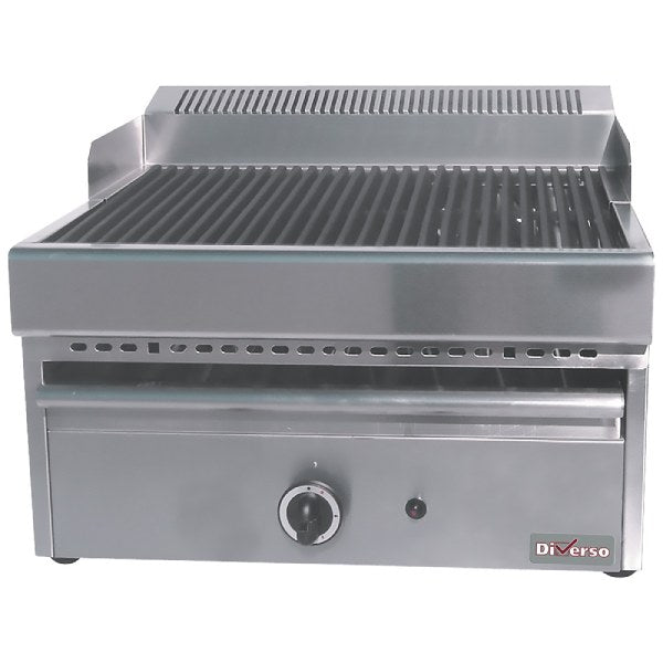 Lavasteingrill, Gas Vaporgrill mit Grillrost aus Gusseisen -Top-