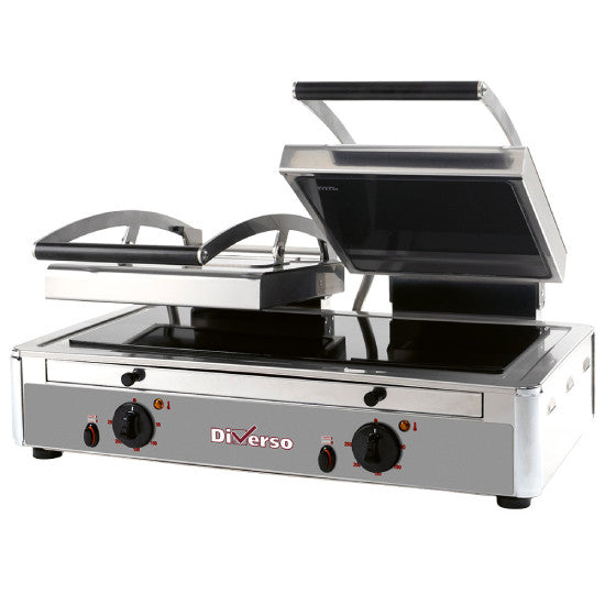 Kontaktgrill Panini DOPPELT Glaskeramik