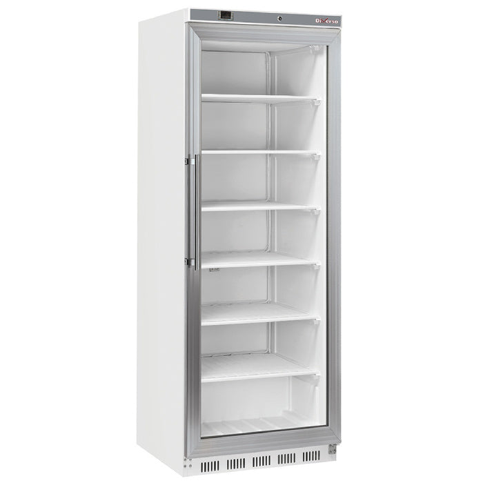 Gefrierschrank, Glastür, statisch, 400 Liter - Weiß