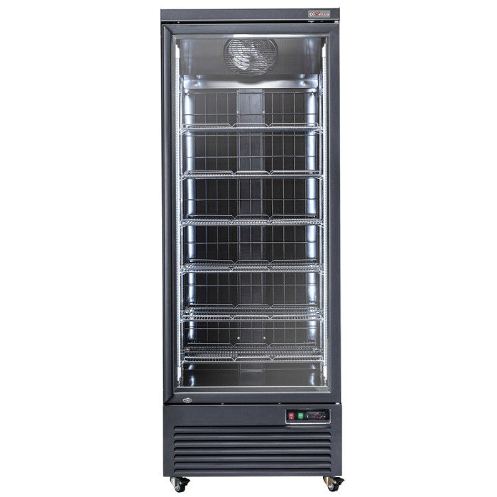 Vertikaler Gefrierschrank-Vitrine, 560 Liter - SCHWARZ