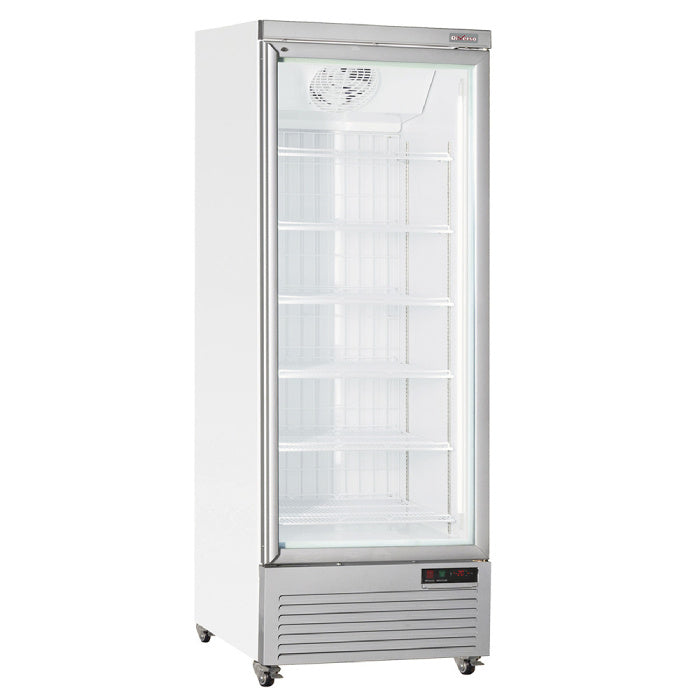 Vertikaler Gefrierschrank-Vitrine, 560 Liter - WEISS