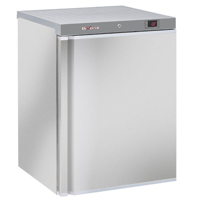 Kühlschrank,  200 Liter. aus Edelstahl