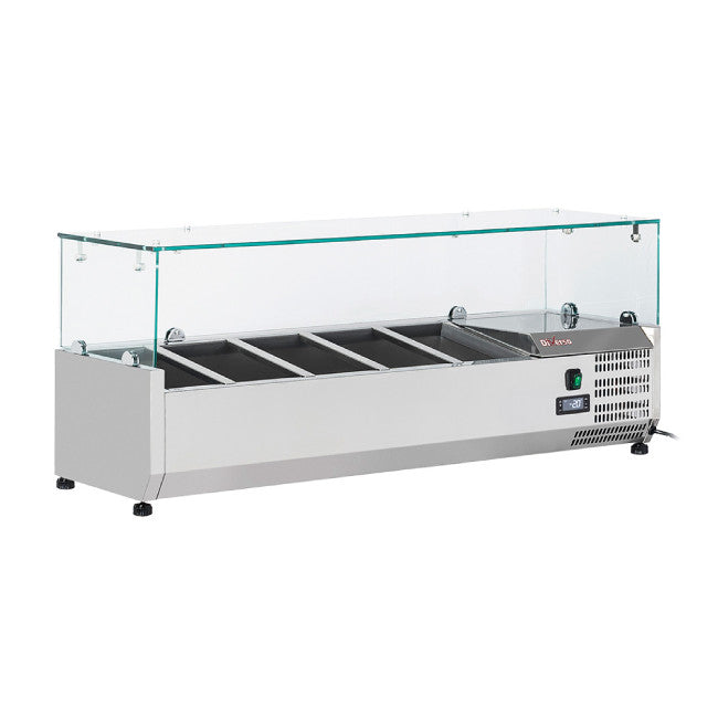 Kühlaufsatz 5x GN 1/4 - 150 mm, mit Glas