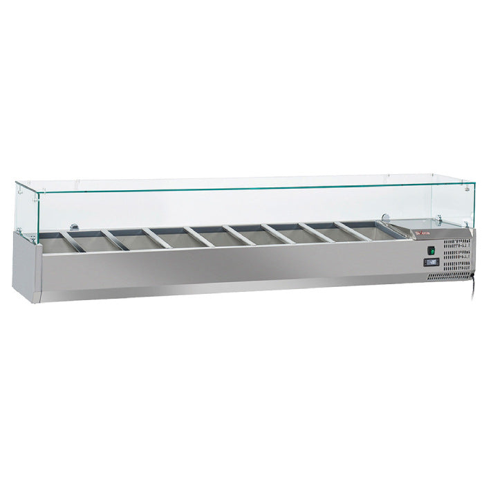 Kühlaufsatz 9x GN1/3 - 150 mm, mit Glas