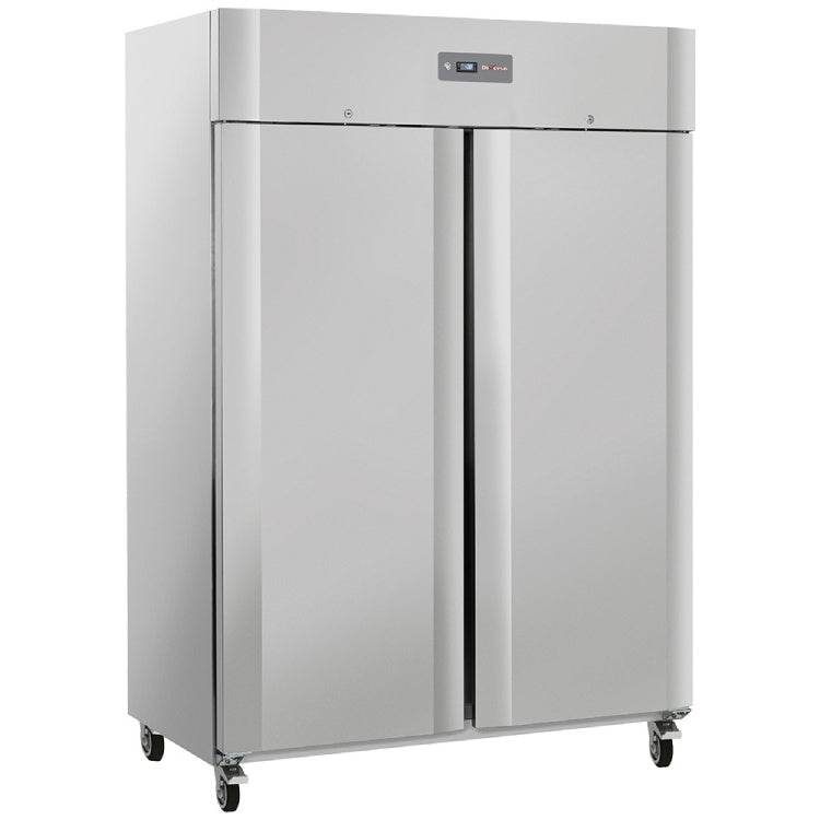 Gefrierschrank-Schrank 1200 Liter 2 Türen GN 2/1, auf Rädern, 2 mit Bremsen