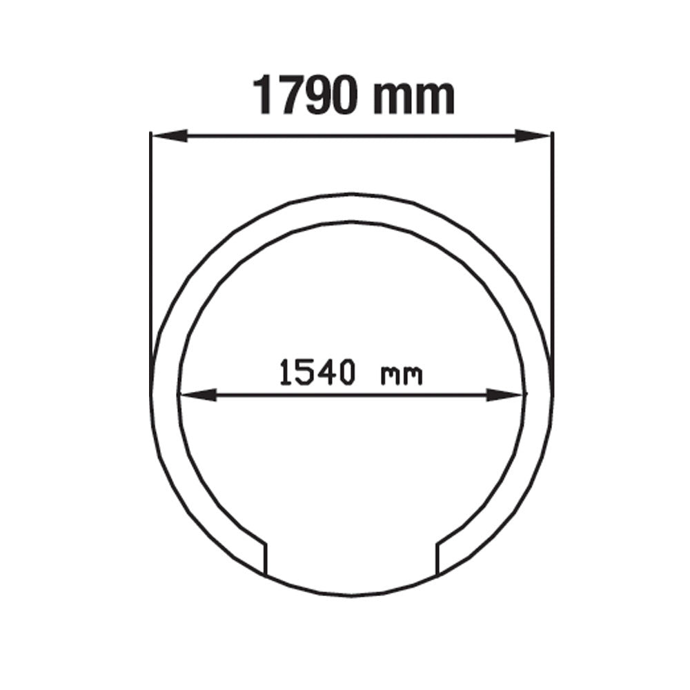 Traditioneller Pizza Holzbackofen Ø 1540 mm - Abmontiert - FBK-1540