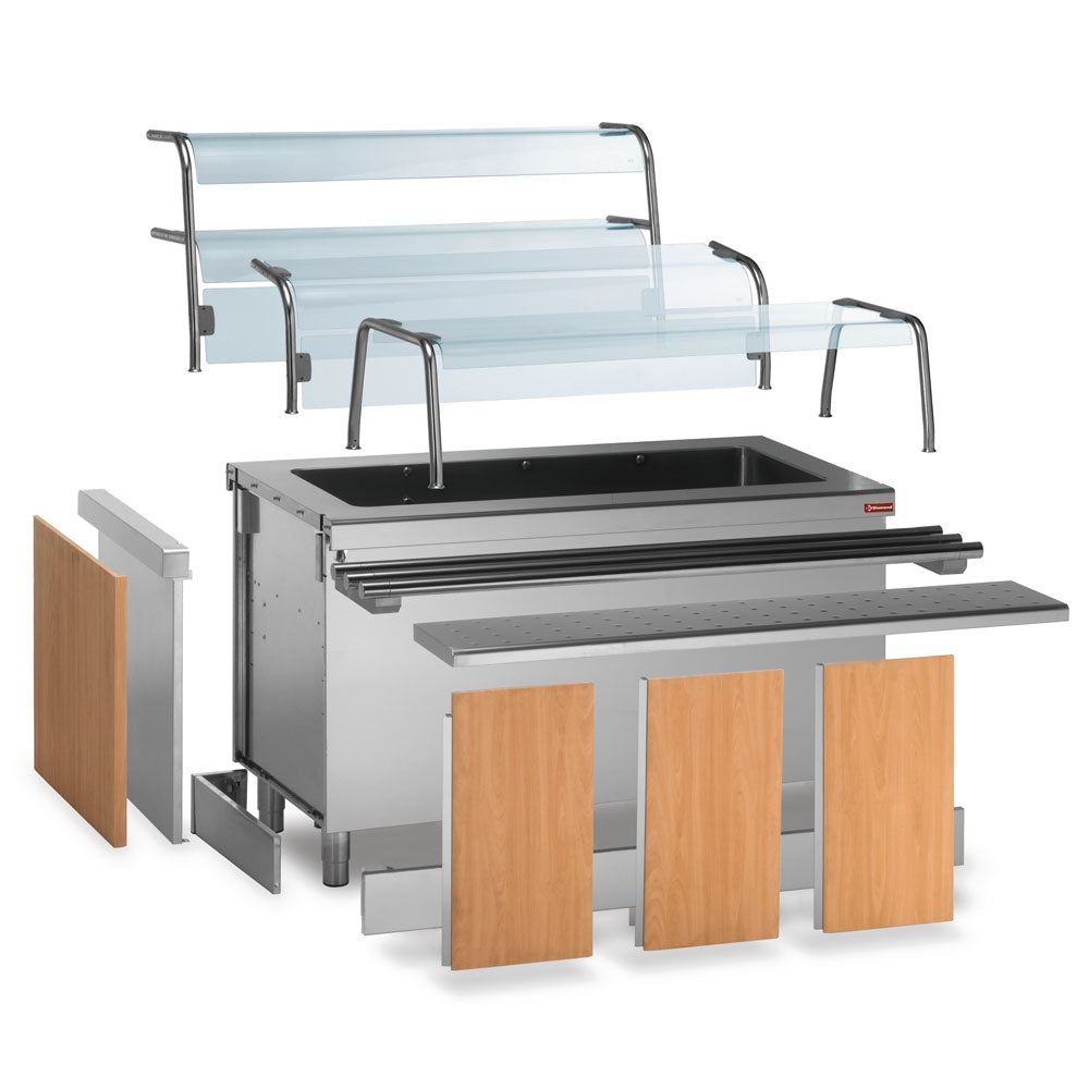 Neutraler Tellerspender für 50-60 Teller mit einem Durchmesser von 190 - 260mm - S80/SAN