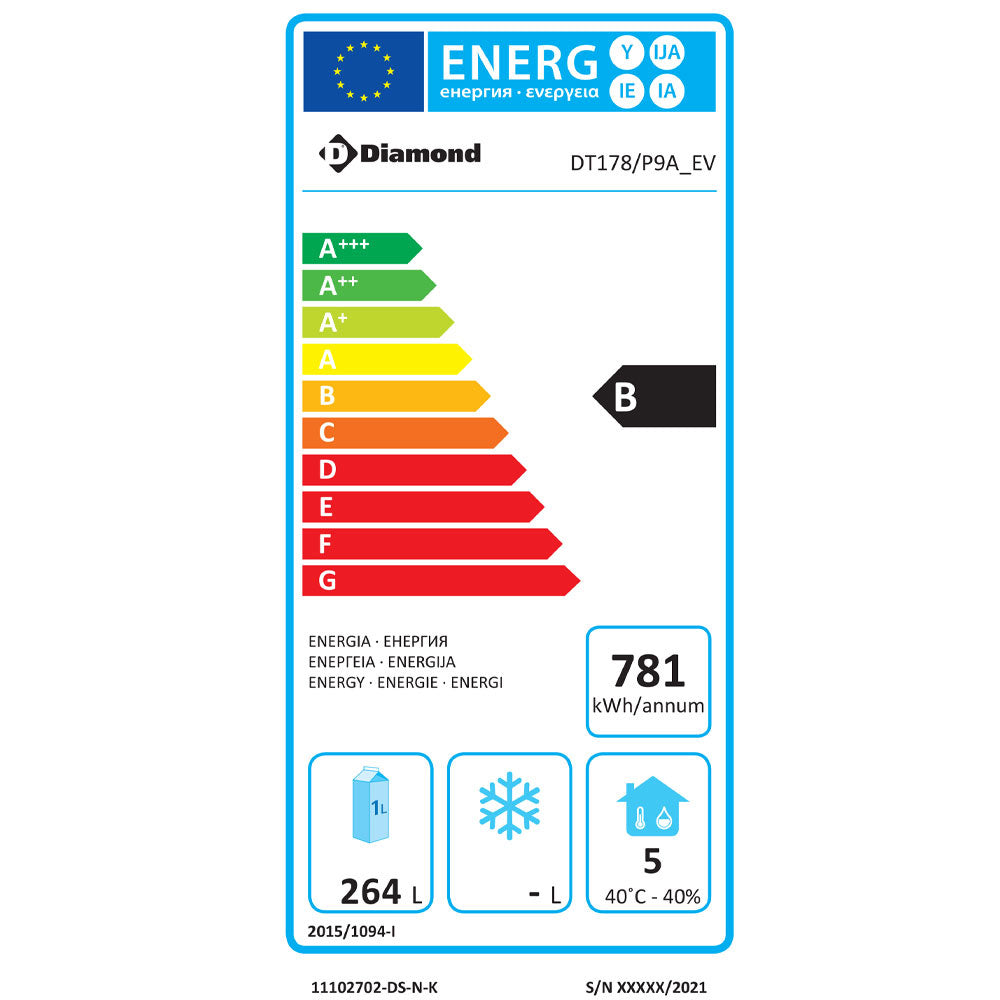 Umluft- Kühltisch "für die Wand", 3 Türen GN 1/1, 405 Lit. mit Waschbecken - DT178/P9A_EV