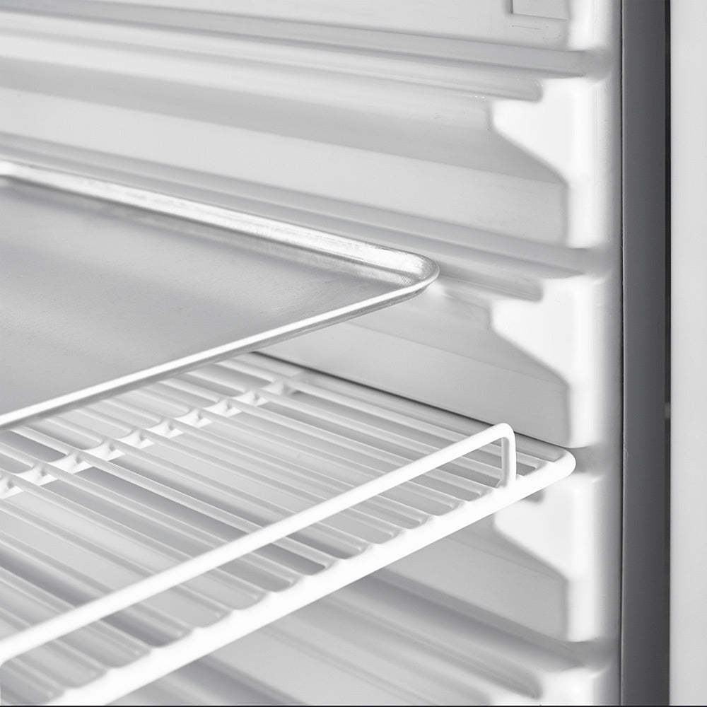 Belüfteter Kühlschrank, Glastür, 525 Liter, GN2/1+600x400, weiß - PFV55-R6G