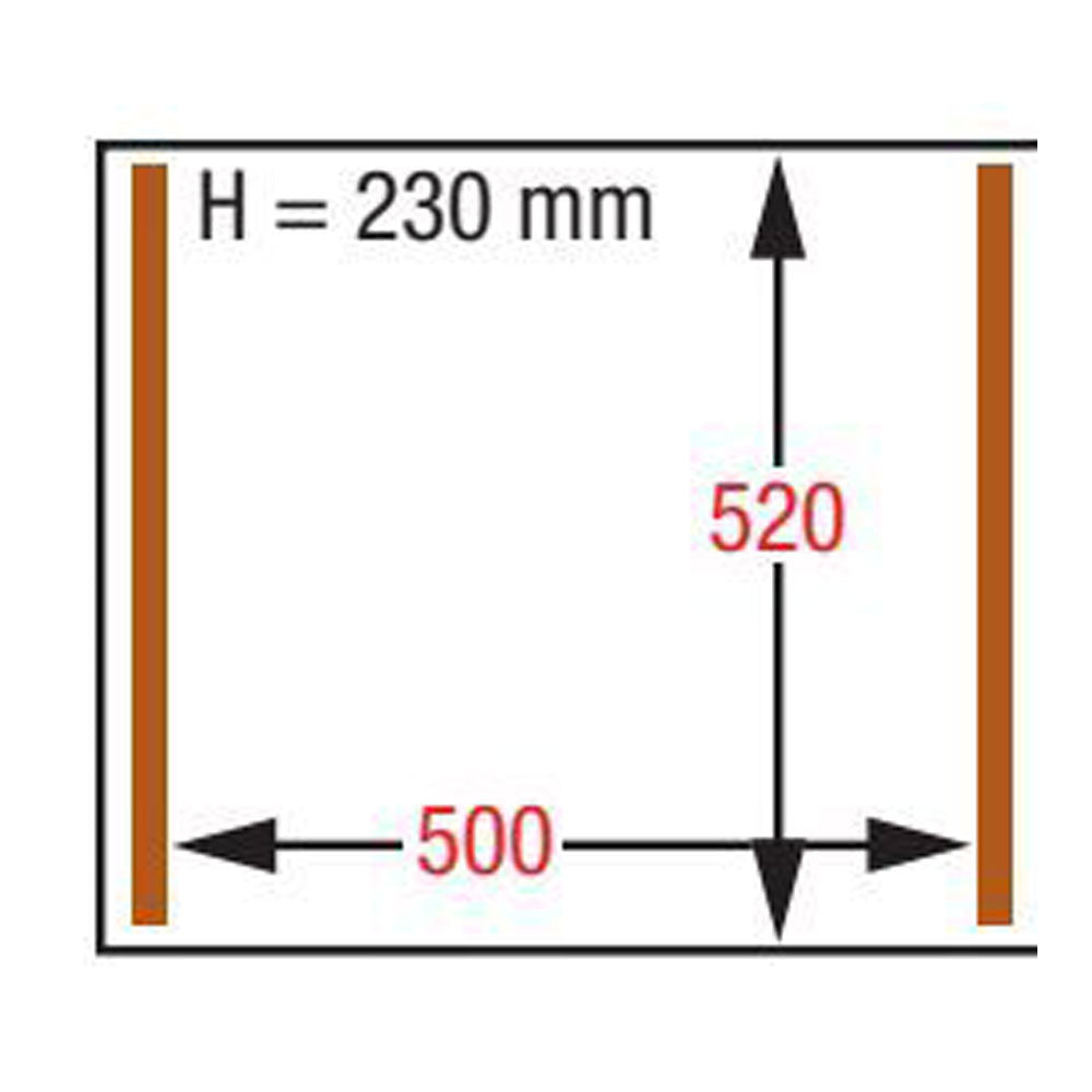 Vakuummaschine, Aluminium behälter 500x520xh230 mm. - 63 m3/Std. LCD-Bildschirm - SC-123V/IVP