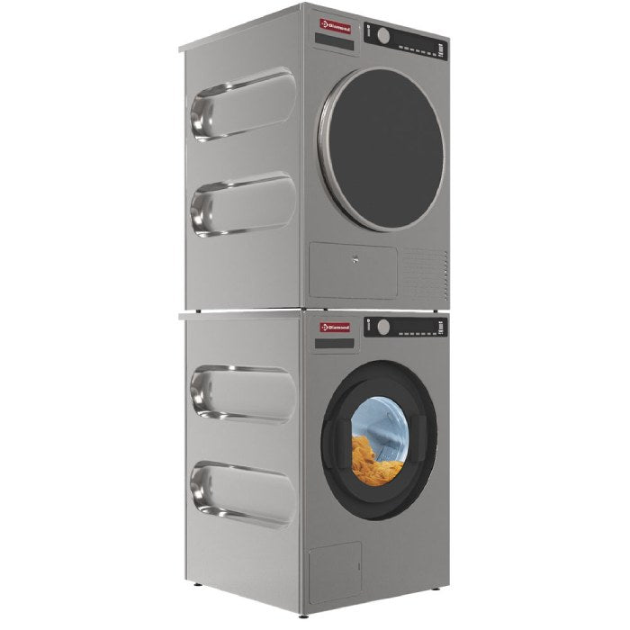 Waschmaschine 8 kg "Edelstahl-Titanium", mit Ablaufpumpe - ML80-NP