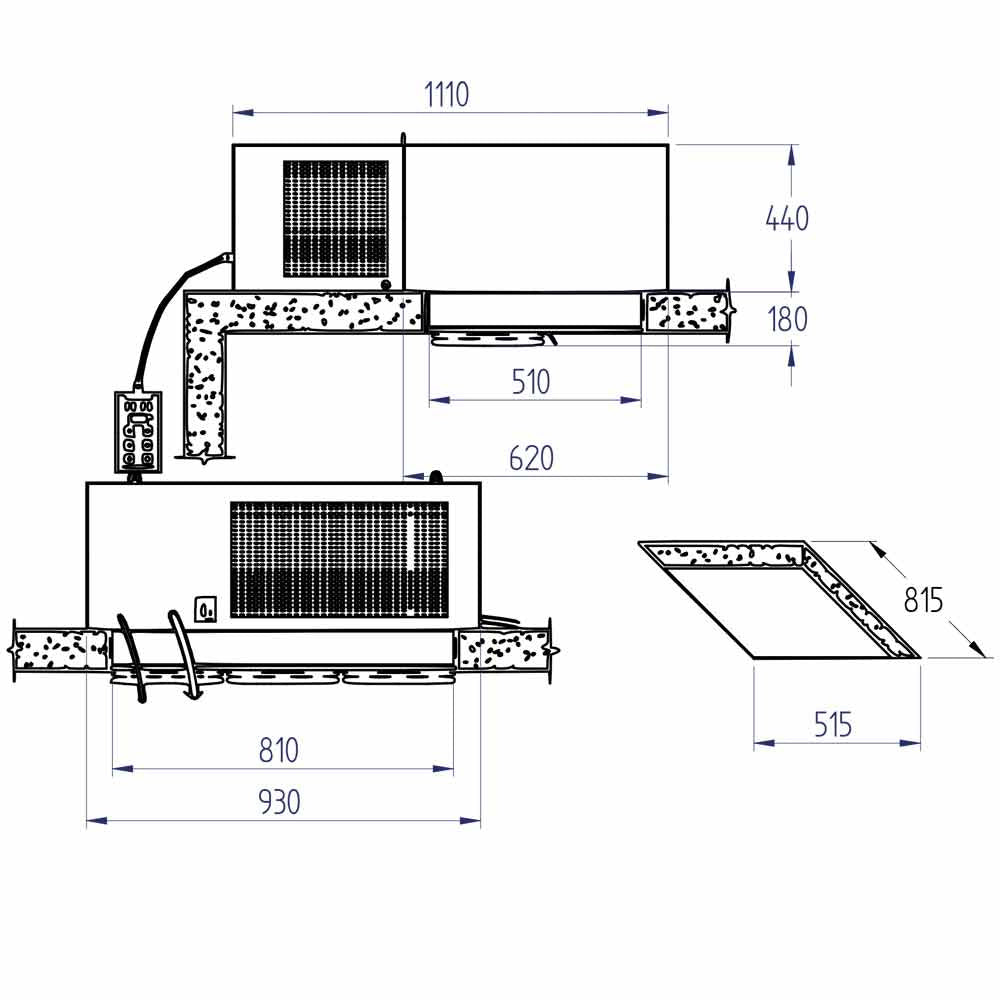 Kühlaggregat "Dachmontage" T Grad -5 Grad+5 Grad - SP200T-4M