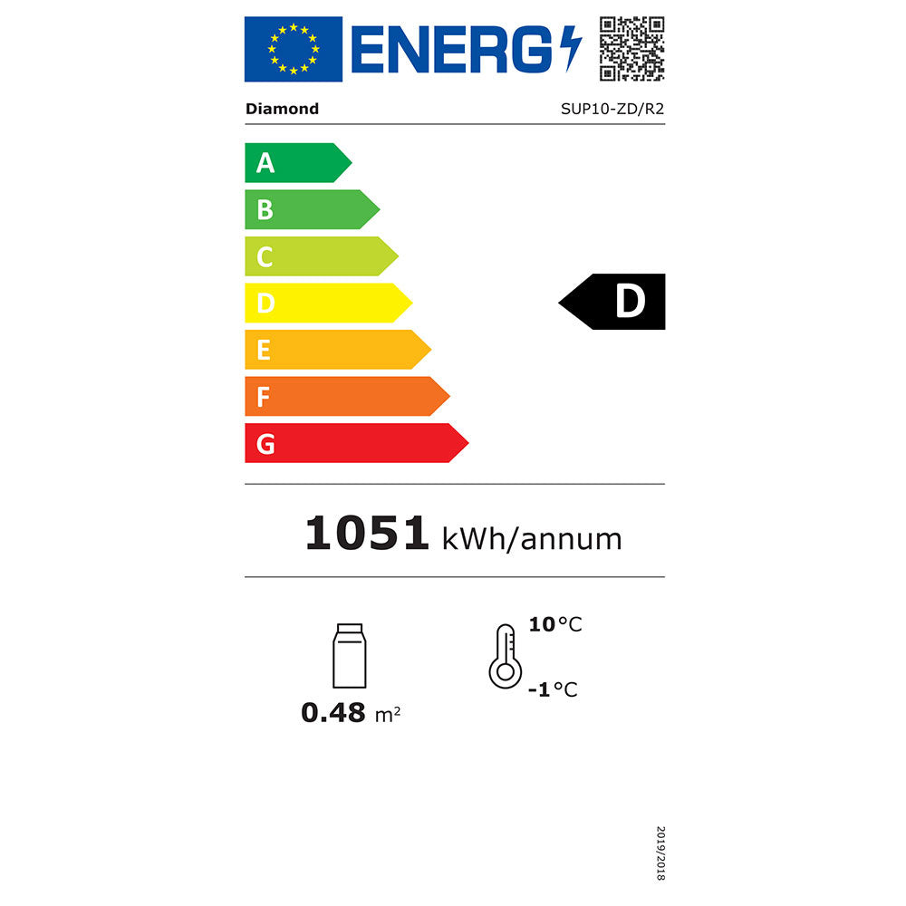 Kühltheke gekühlt - gerade Glasscheibe - SUP10-ZD/R2