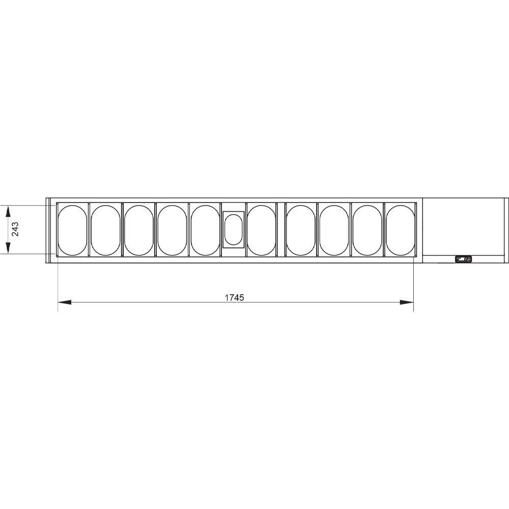 Kühlaufsatz GN 10x1/4, 1x1/9, mit Deckel - SX219G/CP9