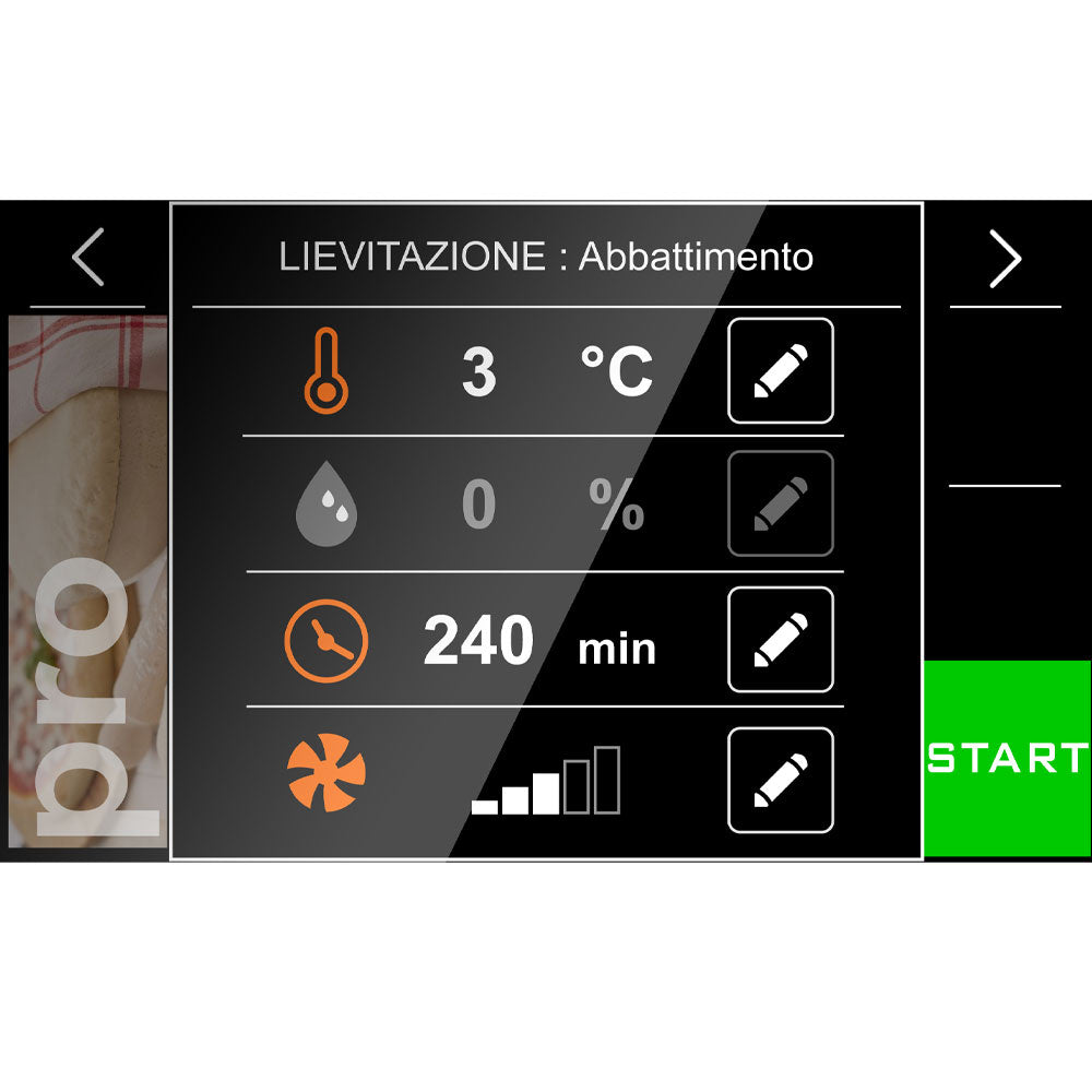 Schnellgefrierzelle, TOUCH SCREEN 10x GN 1/1 (oder) 600x400 (40-25 Kg) - DBT101/TS