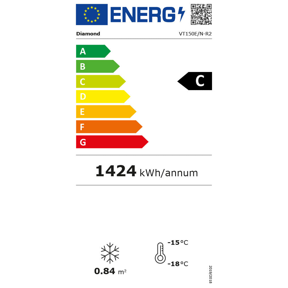 Panorama-Tiefkühltruhe, 2 Kompressoren, 1 Temperatur - VT150E/N-R2