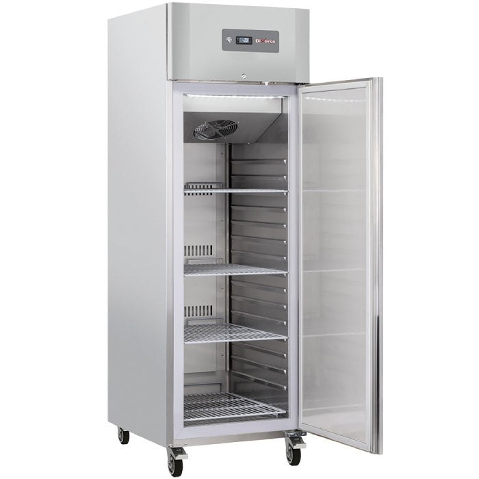Gefrierschrank-Schrank 600 Liter 1 Tür GN 2/1, auf Rädern, 2 mit Bremsen