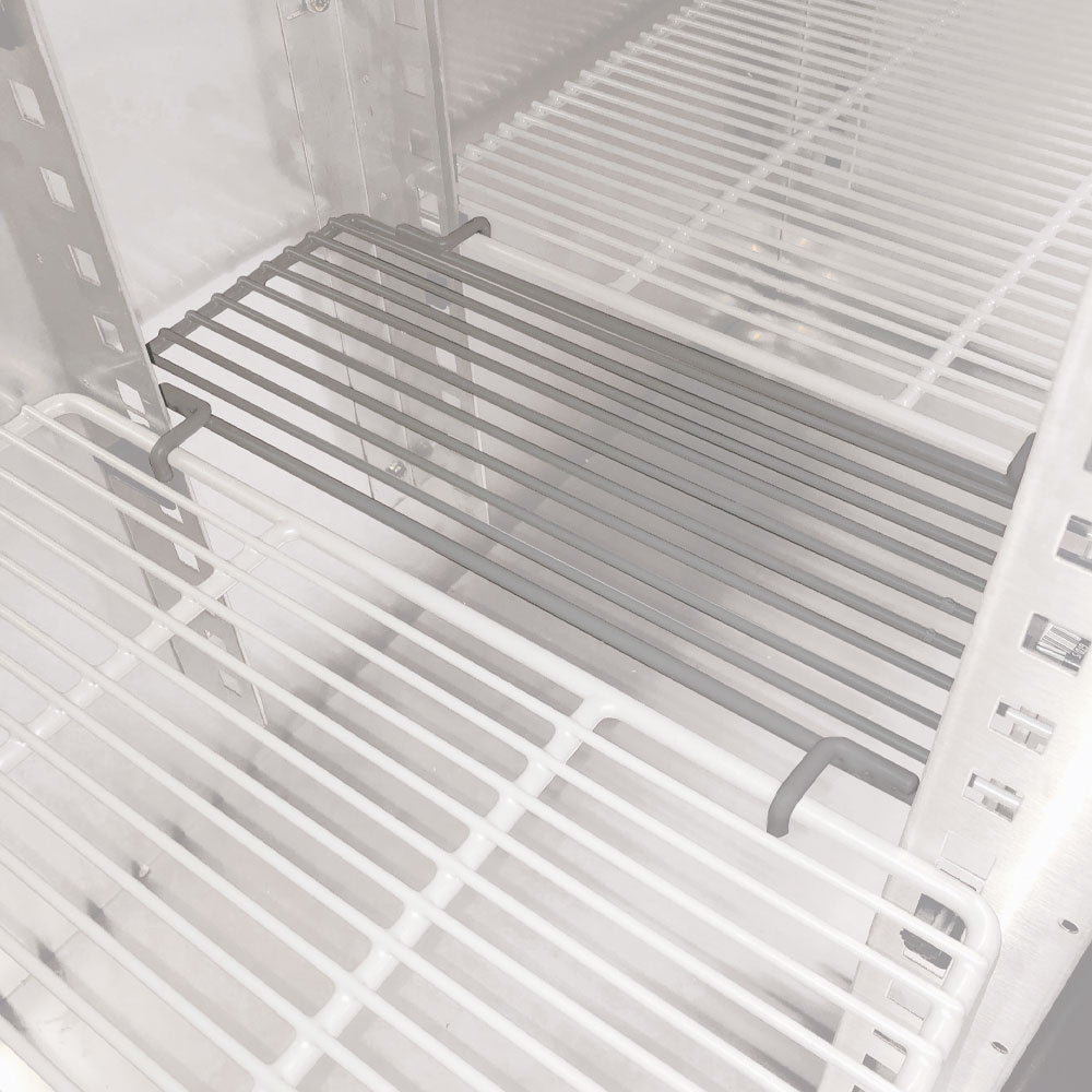 Flaschenkühlschrank, Edelstahl, 2 Glastüren, 375 Liter - TAVX/2G-R2