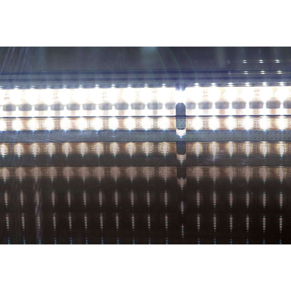 Kühltheke mit gebogenem Glas, Umluft mit Reservefach - SCHWARZ - ML10/B5-VV/R2