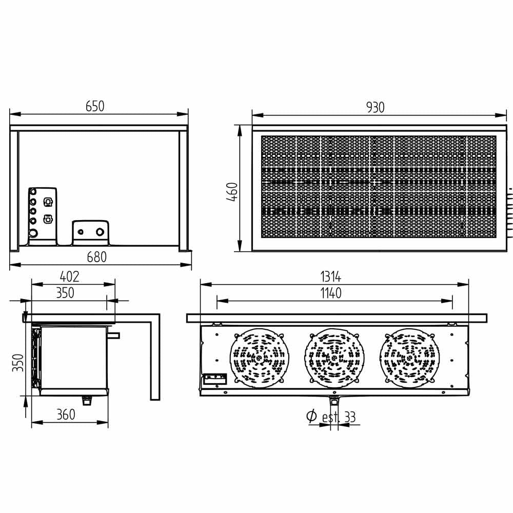 Kühlaggregat "By-block" T Grad -5 Grad+5 Grad - HP200T-6R