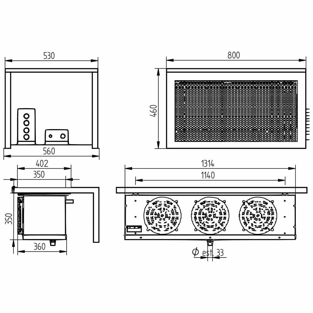 Kühlaggregat "By-block" T Grad -15 Grad-25 Grad - HN300T-5U