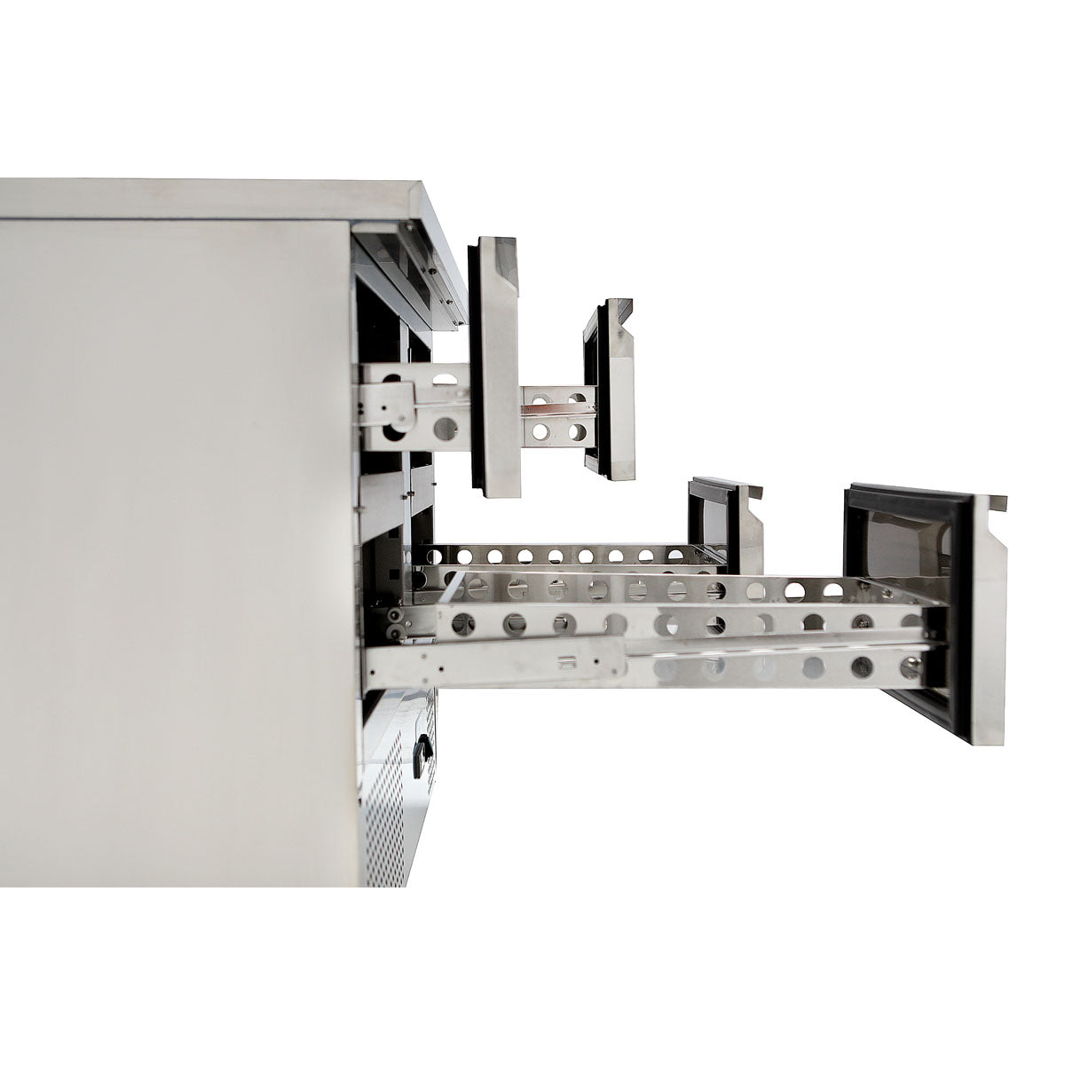 EASYLINE Kühltisch Mini 700 / 2-fach - mit 4 Schubladen