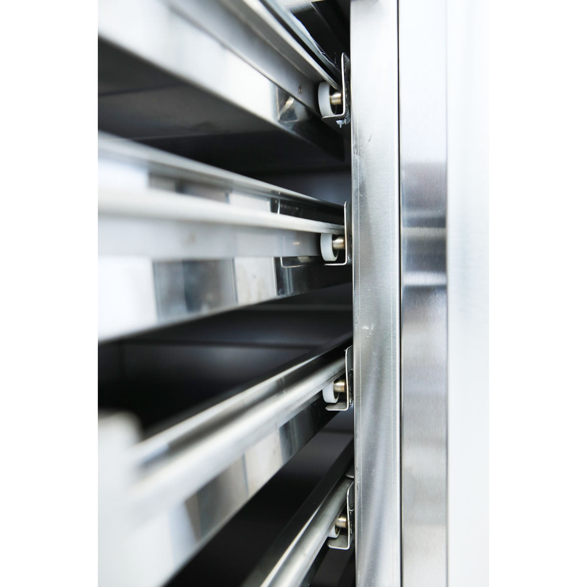 EASYLINE Pizzatisch Pizzakühltisch 800 / 2-türig & 7 Schubladen "grau"