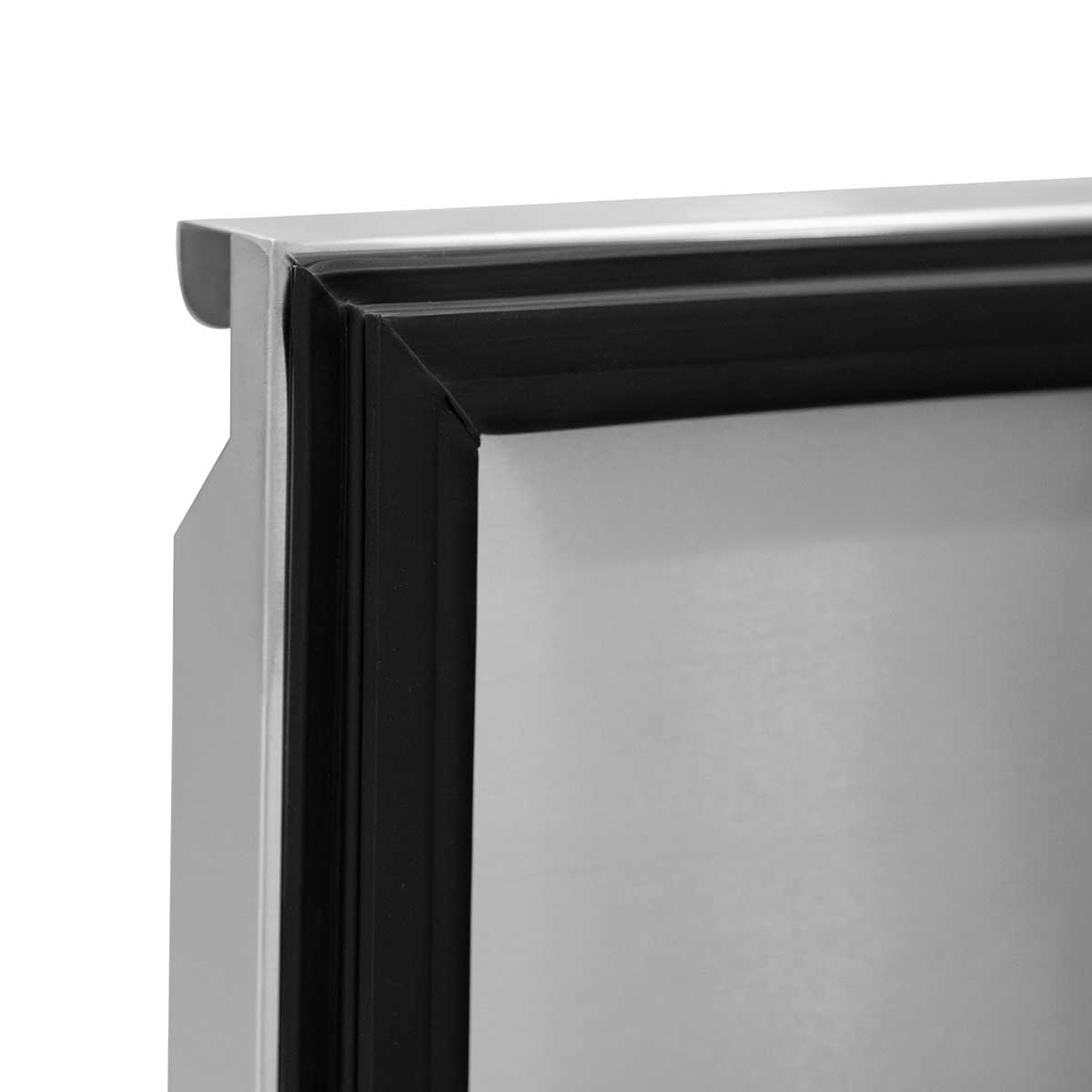 EASYLINE Pizzakühltisch 800 / 1-türig & 7 Schubladen "schwarz"