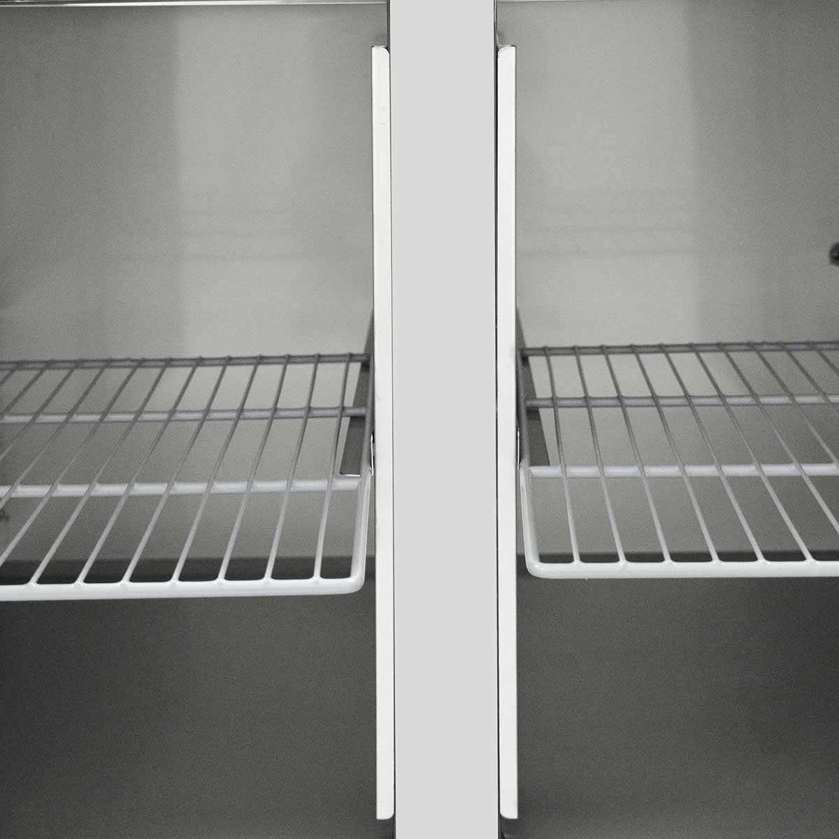 EASYLINE Pizzatisch 800 / 2-türig & 7 Schubladen "schwarz"