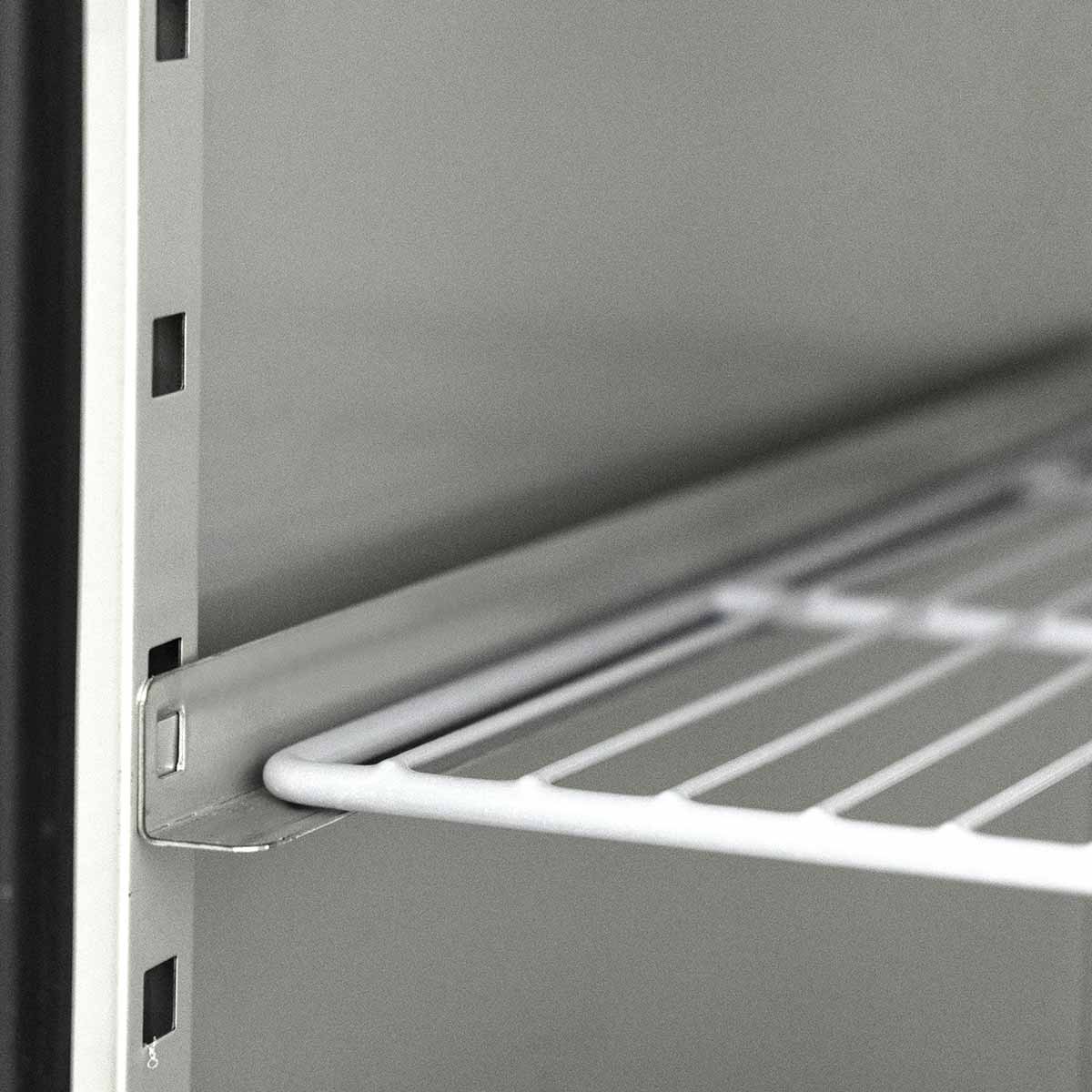 EASYLINE Pizzatisch 800 / 2-türig & 7 Schubladen "schwarz"