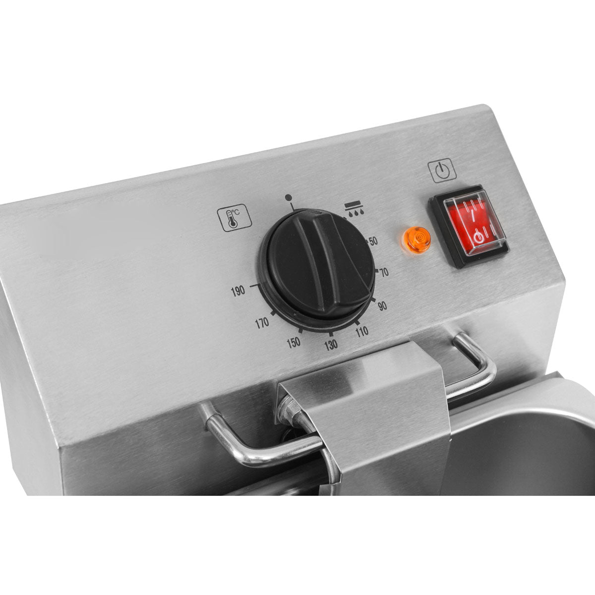 EASYLINE Elektro Fritteuse 1 Becken mit Ablasshahn 10 Liter