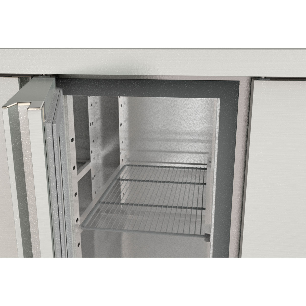 TOPLINE Kühltisch 700 / 2-fach GN1/1 mit 2 Schubladen / 1 Tür