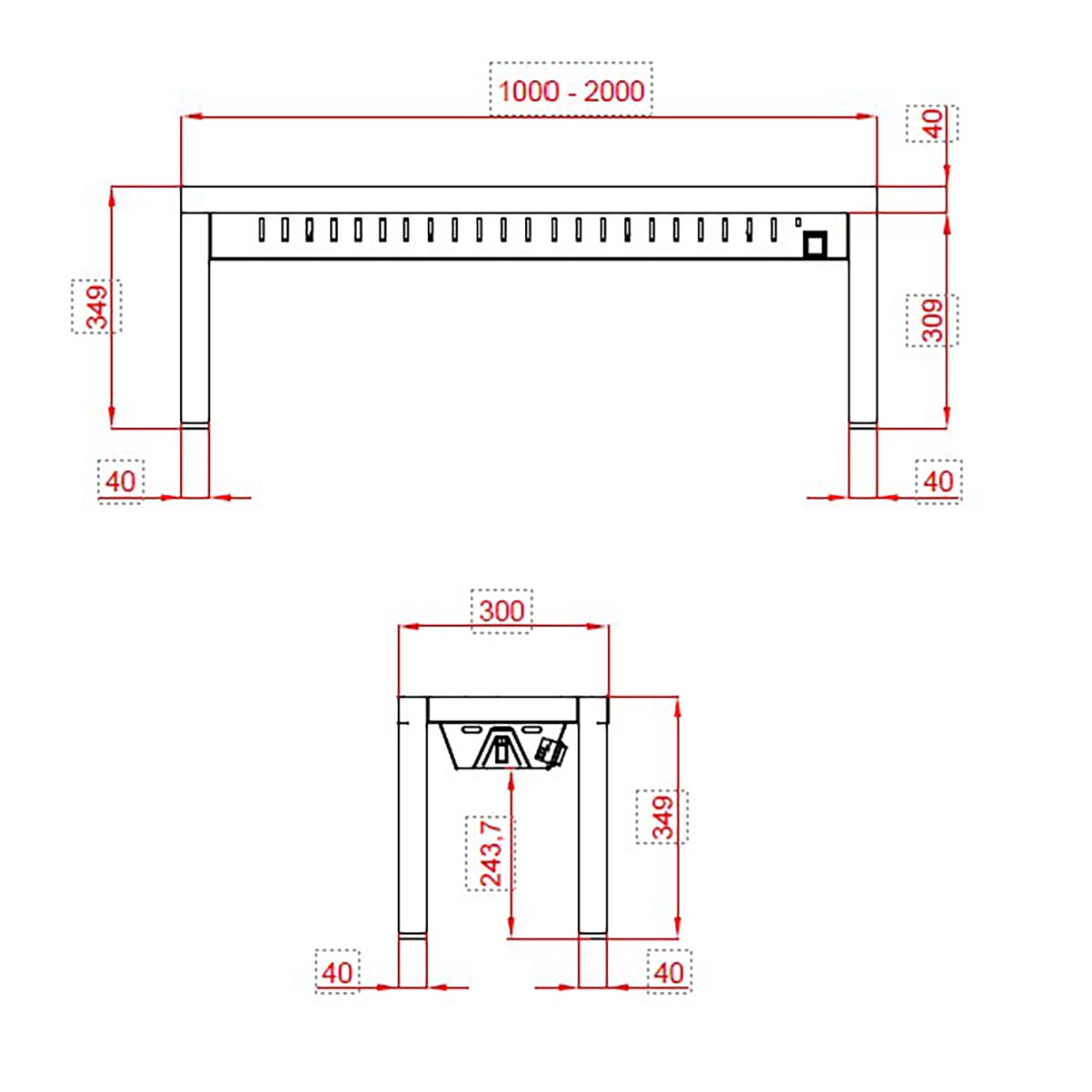 TOPLINE Wärmebrücke 300 / 1 Etage B:2000