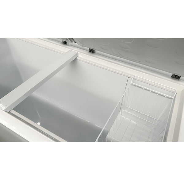Truhe 610L WeiÃŸ/Edelstahl -18Â°C bis -25Â°C Statische KÃ¼hlung