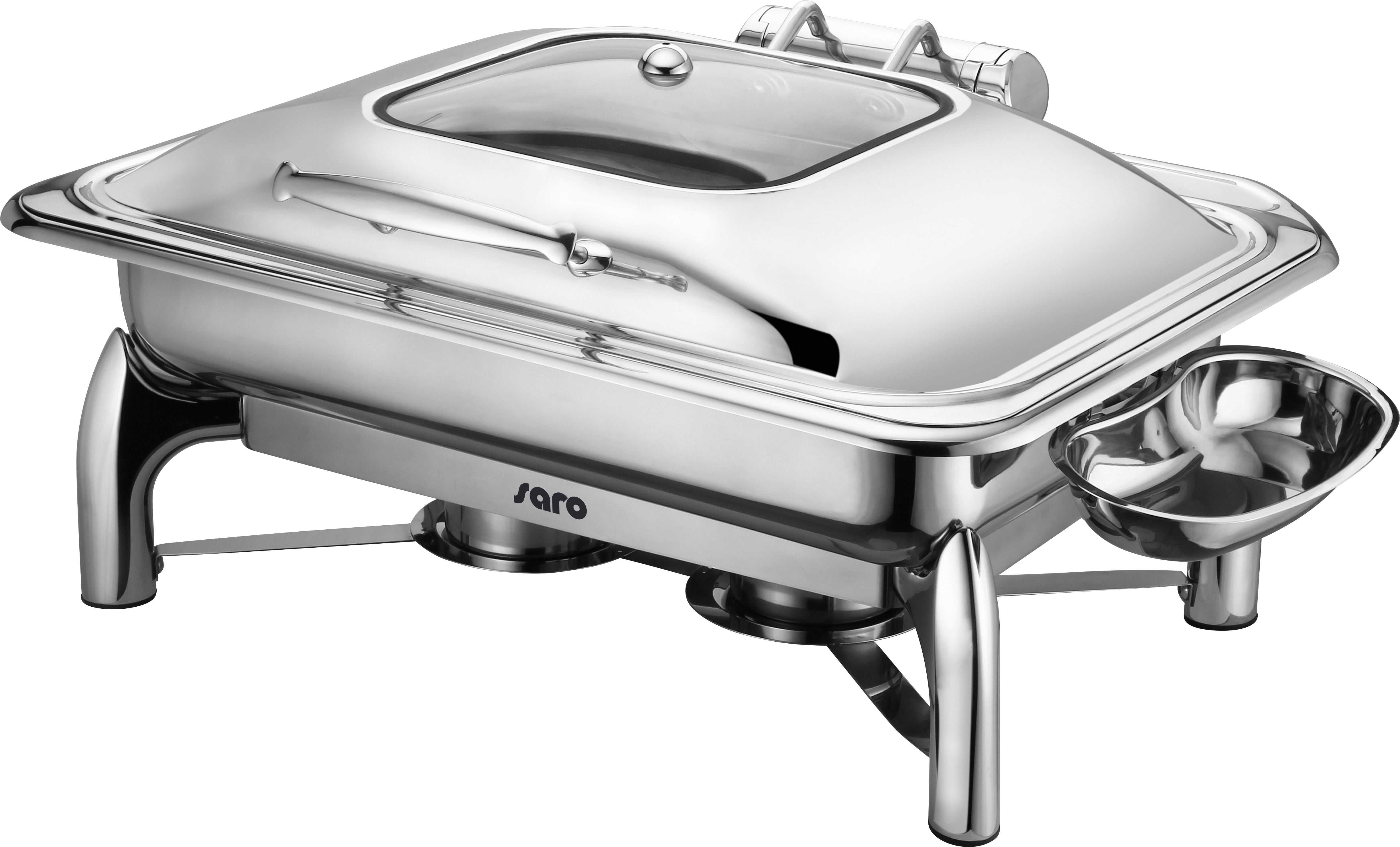 SARO Induktion Chafing Dish mit selbstschließendem Deckel, 1/1 GN Modell RAINER