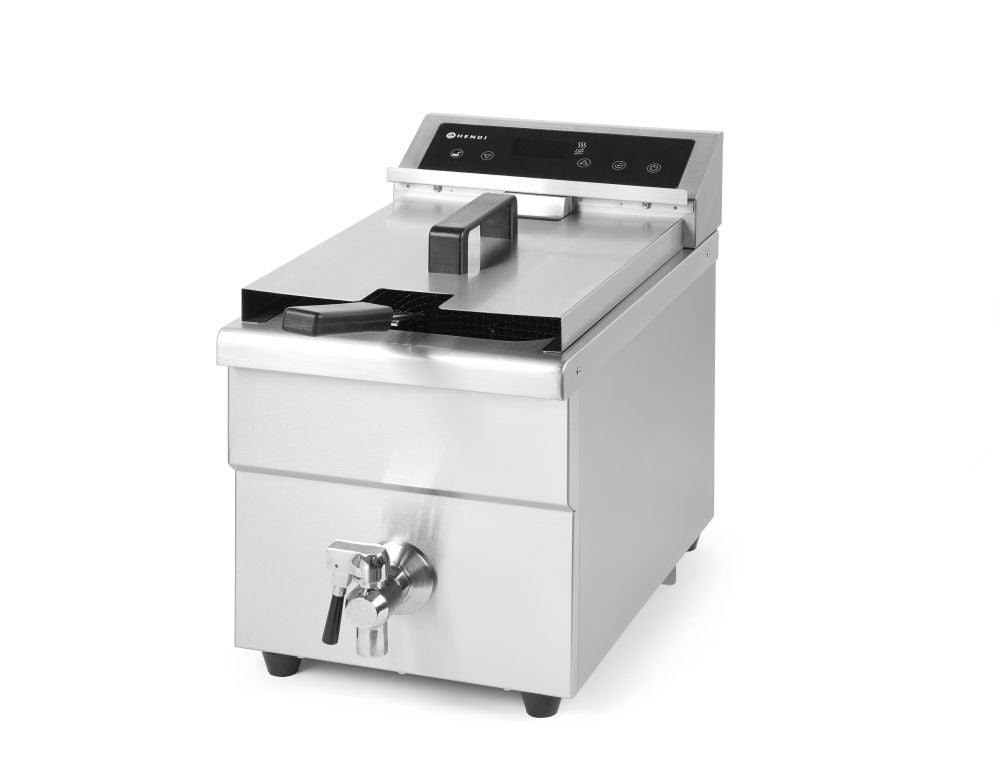 Induktionsfritteuse mit Ablasshahn - 8 l