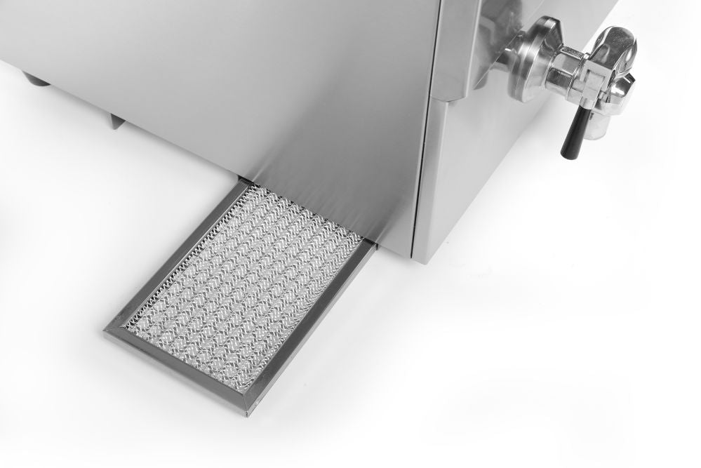 Induktionsfritteuse - mit Ablasshahn 2x8 l