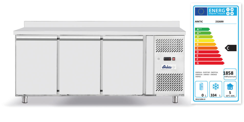 Tiefkühltisch, dreitürig Profi Line 420 L