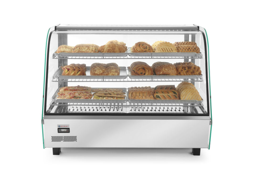 Warmhaltevitrine mit 3 Auslagen