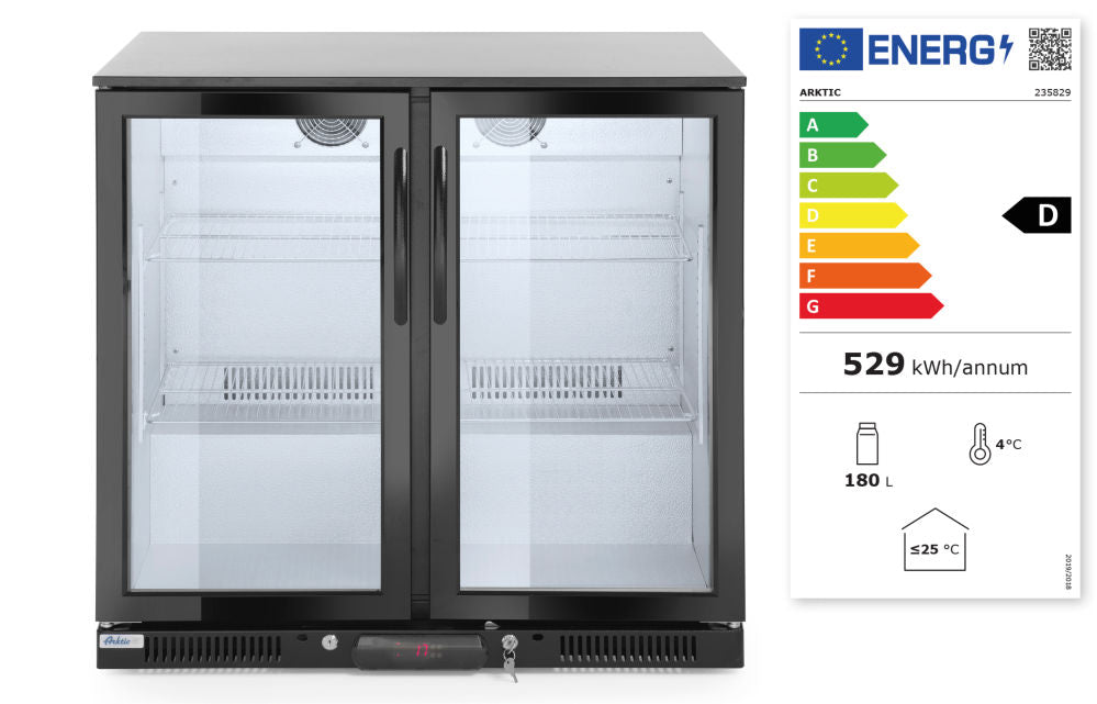 Barkühlschrank, doppeltürig 200L
