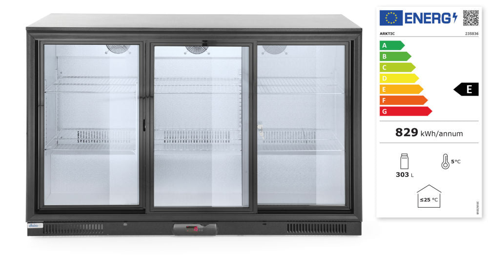 Bar Kühlschrank mit Schiebetüren 303 L