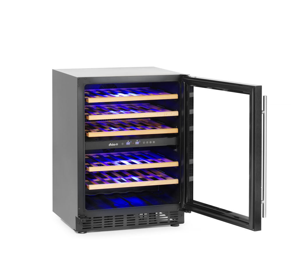 Weinkühlschrank, 2 Zonen, 46 Flaschen