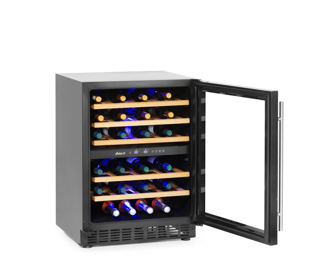 Weinkühlschrank, 2 Zonen, 46 Flaschen