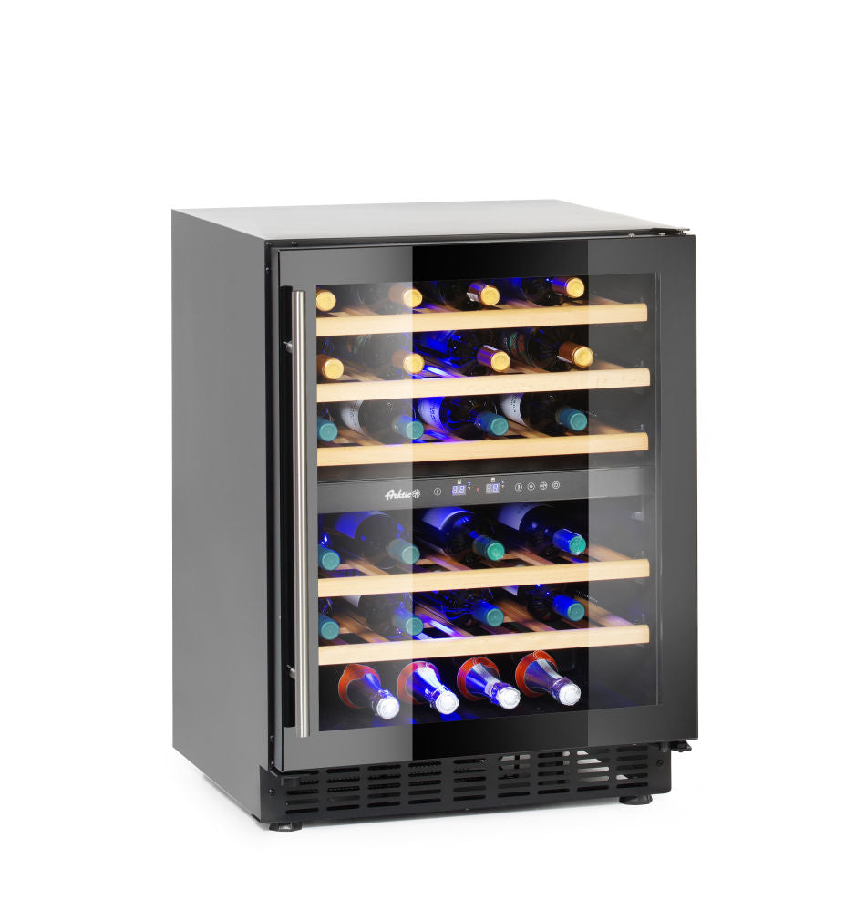 Weinkühlschrank, 2 Zonen, 46 Flaschen