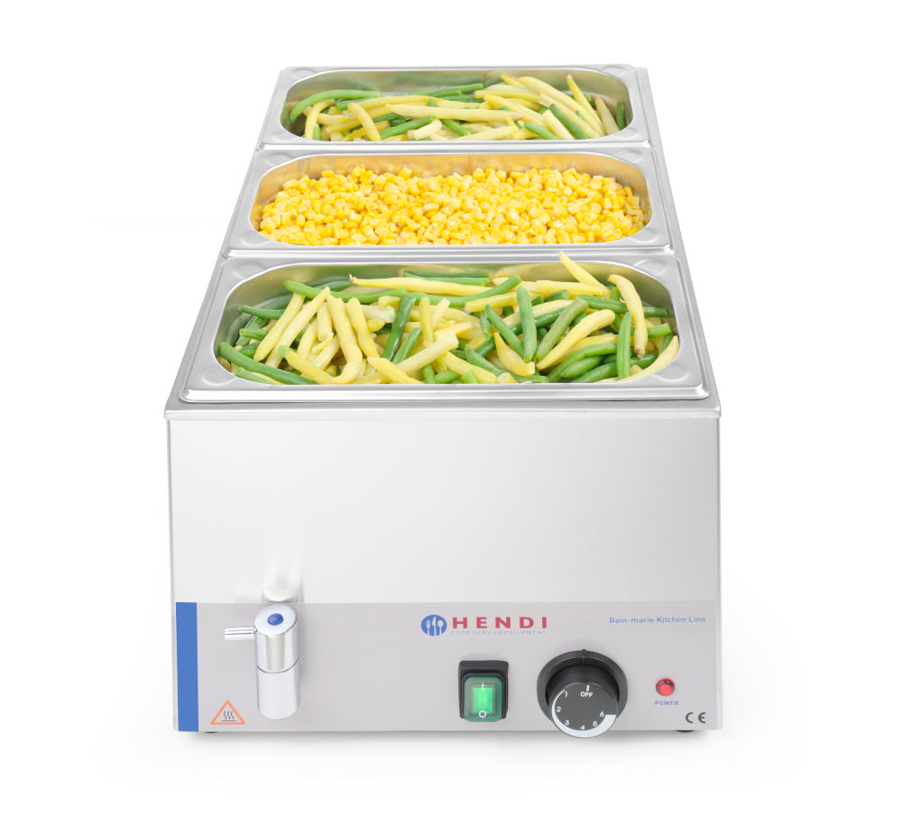 Bain-Marie Kitchen Line mit Ablasshahn