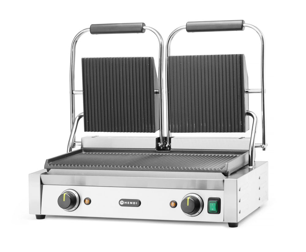Kontaktgrill - Doppelversion
 Gerillte Ausführung.