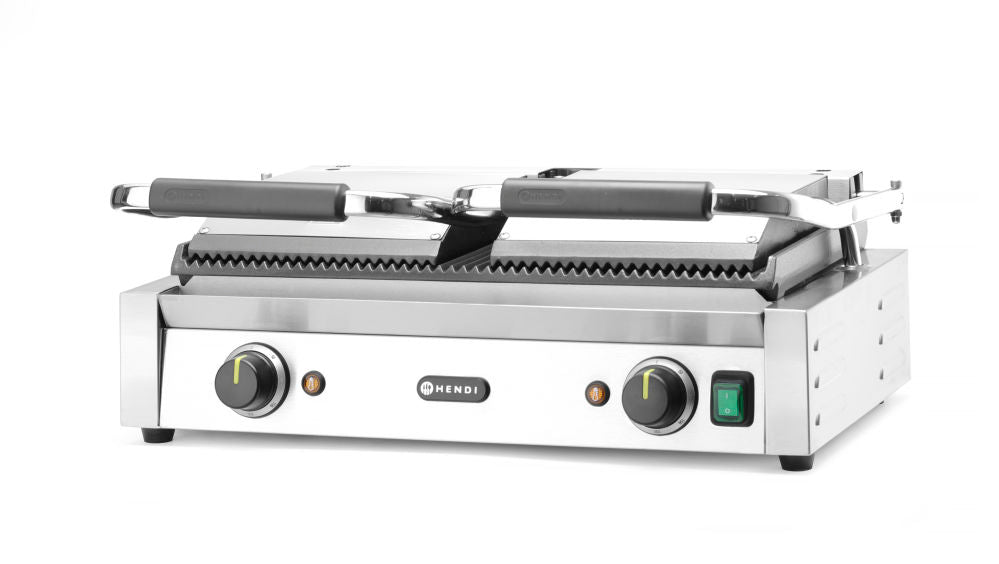 Kontaktgrill - Doppelversion
 Gerillte Ausführung.