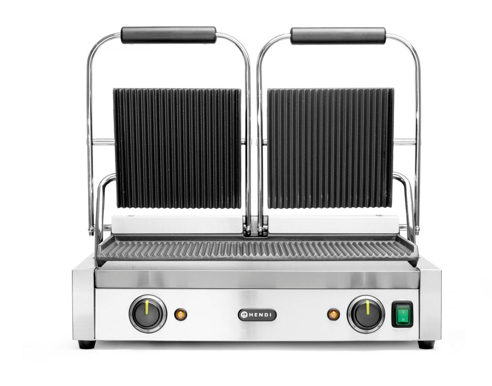 Kontaktgrill - Doppelversion
 Gerillte Ausführung.