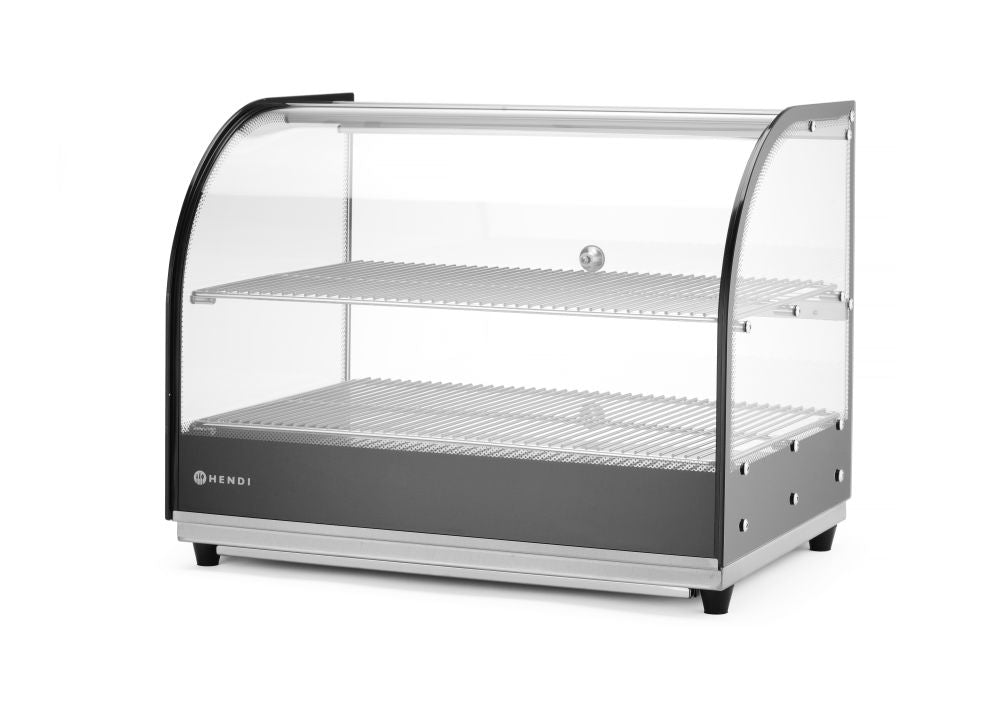 Warmhaltevitrine mit 2 Auslagen
